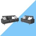 George Oliver Benaniah 2 Piece Velvet Living Room Set Velvet | 33.1 H x 71.7 W x 31.7 D in | Wayfair Living Room Sets