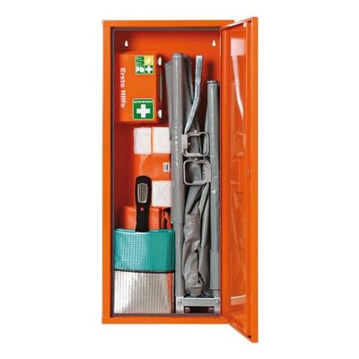 Erste-Hilfe-Schrank mit Füllung nach überarbeiteter DIN 13157 orange, SÖHNGEN, 49x112x20 cm