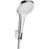 Croma Select e - Duschkopf Vario Porter, Set 1,25 m, 3jet, weiß / verchromt 26425400 - Hansgrohe