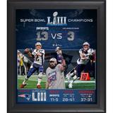 New England Patriots Framed 15" x 17" Super Bowl LIII Champions Team Collage