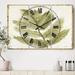 The Twillery Co.® Swigart Oversized Farmhouse Simple Forest I Cottage 3 Panel 28" Wall Clock in Brown/Green/White | 28 H x 36 W x 1 D in | Wayfair