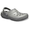 Crocs Slate Grey/Smoke Classic Lined Clog Shoes