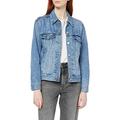 Levi's Ladies Ex-Boyfriend Trucker Denim Jacket, Blue (Soft As Butter Mid 0055), Medium