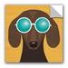 Trinx Beach Bums Dachshund Removable Wall Decal Vinyl in Brown/Yellow | 14 H x 14 W in | Wayfair 3BA308CA45474B418D5E29E28F31F12E