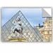 Winston Porter King Louis XIV in Front of the Glass Pyramid Removable Wall Decal Vinyl | 16 H x 24 W in | Wayfair ACF7D982FC6A40CC8BC2B9F363833C3C