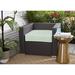 Longshore Tides Livia Indoor/Outdoor Sunbrella Dining Chair Cushion in Gray | 3 H x 22.5 W x 22.5 D in | Wayfair LATT1705 34954696