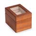 Winston Porter Watch Box Wood/Fabric in Brown | 3.25 H x 4.5 W x 3.25 D in | Wayfair 11EA2E9F184E46BEBCCC45A58CF0CBEC