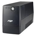 FSP Fortron FP 600 Line-Interactive USV 600 VA / 360 W, 2X Schuko, Eingang Spannungsumfang 162-290 VAC, 60/50 Hz (Auto Sensing), Simulierte Sinuskurve, Kaltstartfunktion, Ton Alarm, schwarz