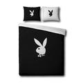 Playboy 8715944046589 Bettwäsche - Classic 135 x 200 cm und 80 x 80 cm, Polyester Microfaser schwarz (black)