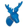 101012 --- DEAR DEER ---- WANDHAKEN --- GARDEROBE --- HAKEN --- HIRSCH -- GEWEIH --- BLAU (blue)