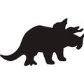 Indigos 4051095000174 Wandtattoo w059 Dinosaurier 96 x 53 cm, schwarz