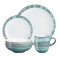 Denby Azure Coast Geschirr-Set aus Steingut, Türkis