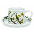 Portmeirion Botanic Garden Drum Shaped Tea Cup and Saucer, Set of 6 Assorted Motifs by Portmeirion