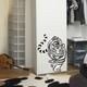 Indigos WG30525-80 Wandtattoo w525 Tiger Asien Wandaufkleber 120 x 92 cm, braun