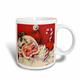 3dRose Santa mit Zuckerstangen-Keramik-Tasse, Keramik, Mehrfarbig, 10,16 x 7,62 x 9,52 cm