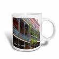 3dRose French Quarter New Orleans Tasse, Keramik, Mehrfarbig, 11,43 x 8,45 x 12,7 cm