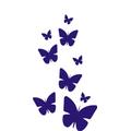 Indigos 4051095015222 Wandtattoo w183 Schmetterlinge 120 x 65 cm, blau
