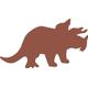 Indigos 4051095000235 Wandtattoo w059 Dinosaurier 96 x 53 cm, braun