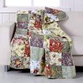 Greenland Home Blooming Prairie gesteppt Patchwork Überwurf