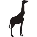 INDIGOS 4250380594576 Wandtattoo w054 Giraffe Afrika 120 x 64 cm, schwarz