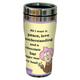 Tree-Free Greetings Baumfreie Grüße sg23872 komisch 'Aunty Acid Peace Love Chocolate von der Backland Studio Ltd. 16 oz SIP' n Go gefüttert Edelstahl Tumbler