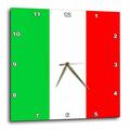 3dRose DPP 4561 _ 2 Italienisches Flag-Wall Uhr, 13 von 33 cm