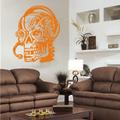 INDIGOS 4052166169233 Wandtattoo w922 DJ Ghost Dunkelheit Wandaufkleber, 96 x 78 cm, orange