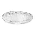 BEATRIZ BALL Soho Bio Oval Platte, Aluminium, Silber, 31,75 x 26,03 X 9,52 cm