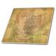 3dRose CT 33730 _ 7 Karte der Welt Freude S Geburt Poem- Inspirierende Poesie Glass Tile, 20,3 cm