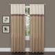 Lush Decor Terra Curtain Panel Paar, 54-Zoll von 84-Zoll, Beige/Elfenbein