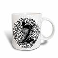 3dRose Brief z-Magic, Kaffeebecher, Keramik, Mehrfarbig, 10.16 cm x 7,62 x-Uhr