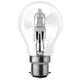 Osram Classic A Halogen-Lampe, B22D-Sockel, dimmbar, 77 Watt - Ersatz für 100 Watt, Warmweiß - 2800K, 5er-Pack