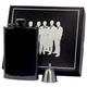 Visol Outlaw III gunmetal Flachmann Groomsmen Geschenk-Set Outlaw III, Geschützmetall, 237 ml gunmetal