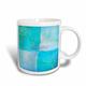 3dRose Relax Seestern Aqua und Blau Strand Thema mit Ocean Farben Becher, 15 oz, Keramik, Mehrfarbig, 11,43 x 8,45 x 12,7 cm