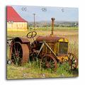 3dRose DPP 93520 _ 3 Oregon, shaniko Rusty Vintage Traktor in Field US38 bja0269 JAYNES Galerie Wanduhr, 15 von 38,1 cm