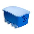 ROLLER Rollbox FANCY - blau - mit Deckel - auf Rollen