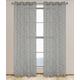 LJ Home Fashions Scroll/Ausbrenner Mystic Öse/Ring Top Ösen Vorhang, grau, 142 x 241 cm, 2-teilig
