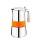 Pinti BRA Espressokocher für 4 Tassen "Elegance" orange - Kaffeekocher