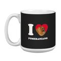 Tree Free Grußkarte xm29101 I Heart pomeraner Artful Jumbo Tasse, 591 ml, Hellbraun