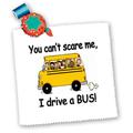 3dRose QS 157372 _ 5 You Can 't Scare Me I Drive A Bus. Bus Driver. Schule Bus Driver-Quilt Platz, 14 von 35,6 cm