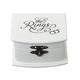 Lillian Rose 3.5"x2.75" White Ring Bearer Box, Metall, Schwarz, 9 W