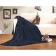 Elegant Comfort Micro Fleece Ultra Plüsch Luxuriöse Massive Decke, King/California King, Marineblau