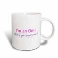 3dRose), Omi What 's Your Superpower-Geschenk für Oma, Tasse aus Keramik, 443 ml, Keramik, 15,2 x 12,7 cm 8.4499999999999993