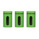 Premier Housewares Emaille auf Stahl, Glas, Apfelgrün Vorratsgläser, 3er Set - 1000ml