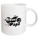 3dRose Biker Papa-Motorbike Dad Vater Motorrad Kultur Fast Bike Cool Schwarz Flaming Text Tasse, Keramik, weiß, 11,43 x 8,45 x 12,7 cm