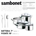 Sambonet Menu-Set, 7-teilig Akku Linea Q, 18-teilig