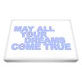 Feel Good Art MAYDR1216-14 A3, 16 x 12 cm, Dicke Box Wandaufkleber, Motiv May All Your Dreams Come True, Weiche Blue