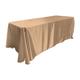 La Leinen Bridal Satin Tischdecke, rechteckig, Satin, Taupe, 228.6 x 335.28 x 0.021999999999999999 cm