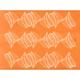 Unbekannt Martellato Spitze Effekt Design 8 Dekoration Matte, Orange/Weiß, 30 x 40 cm