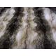 CRS Fur Fabrics Luxus Tier Kunstfell Stoff Material Braun & Weiß Wolf